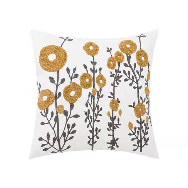 Spring Joy Embroidered Cushion Covers