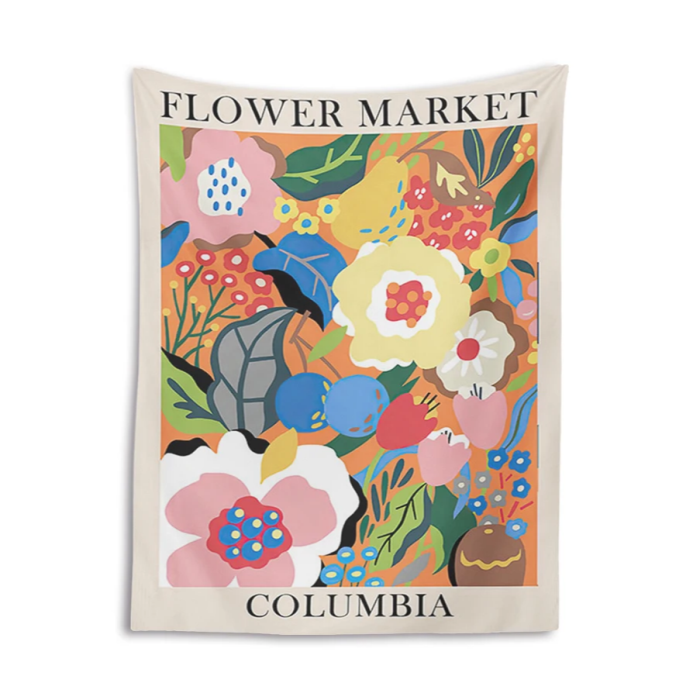 Flower Market Tapestry