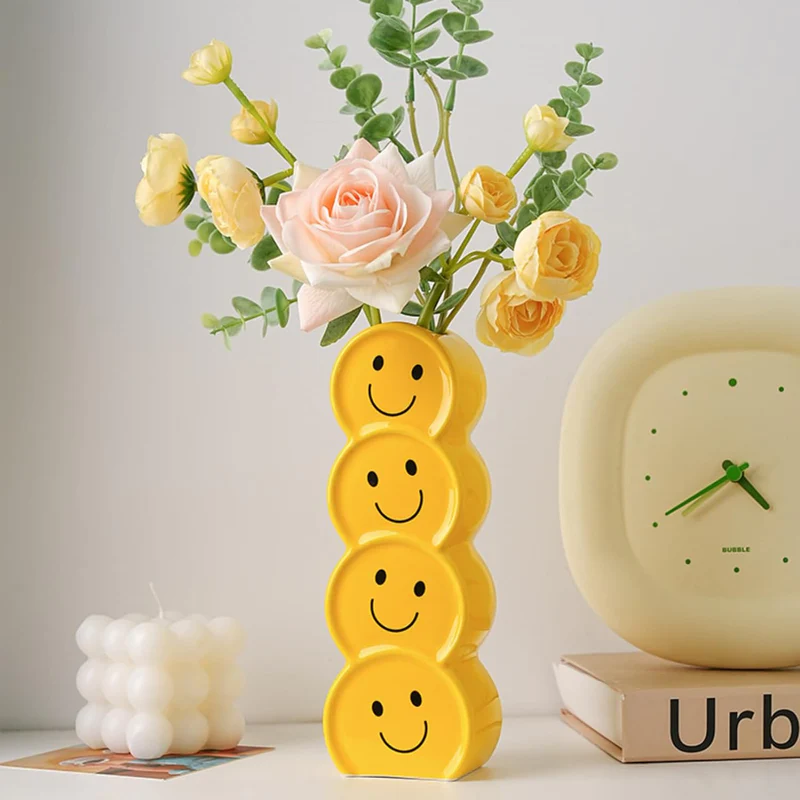 Smiley Face Emoji Vase