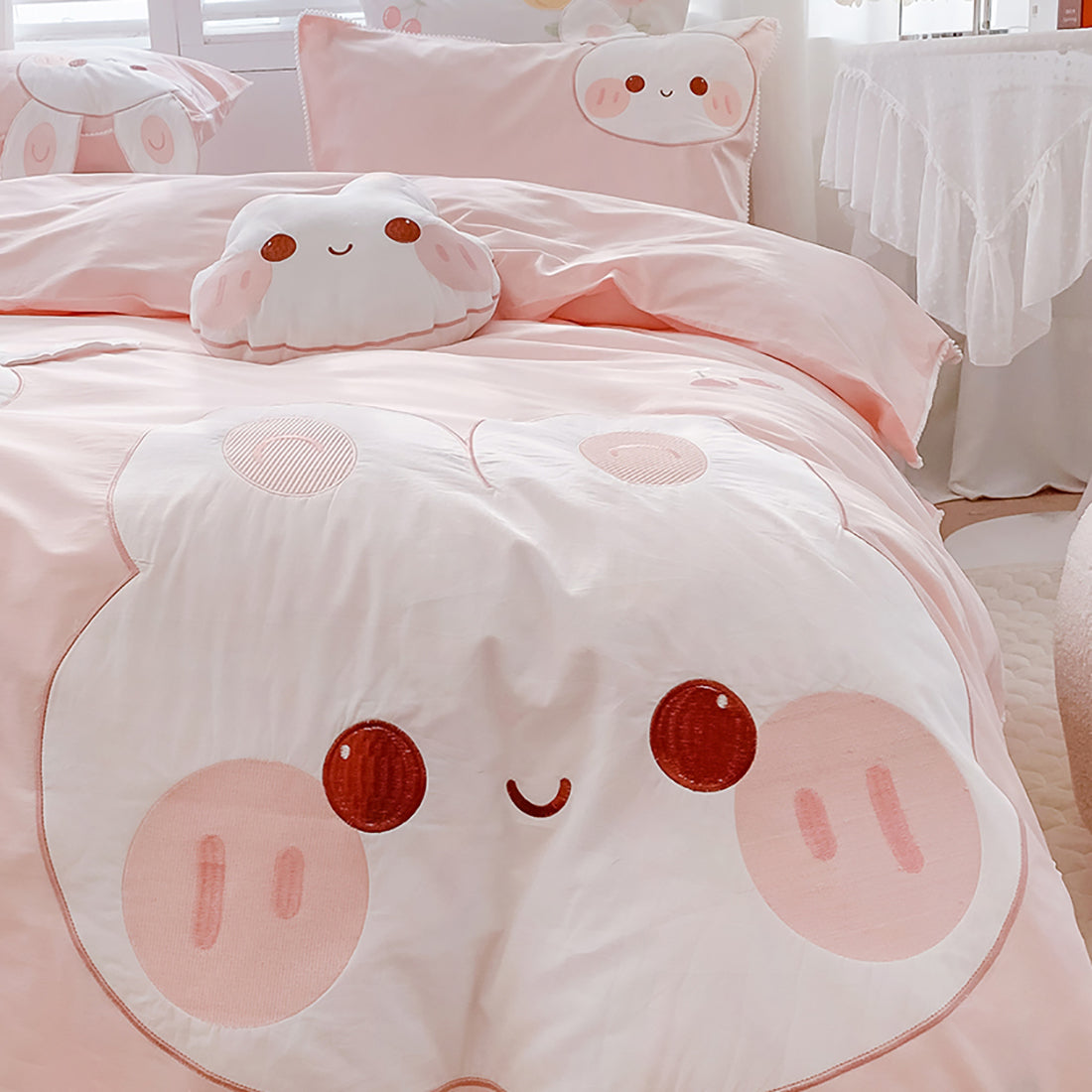 Cute Bunny Inspire Bedding Set
