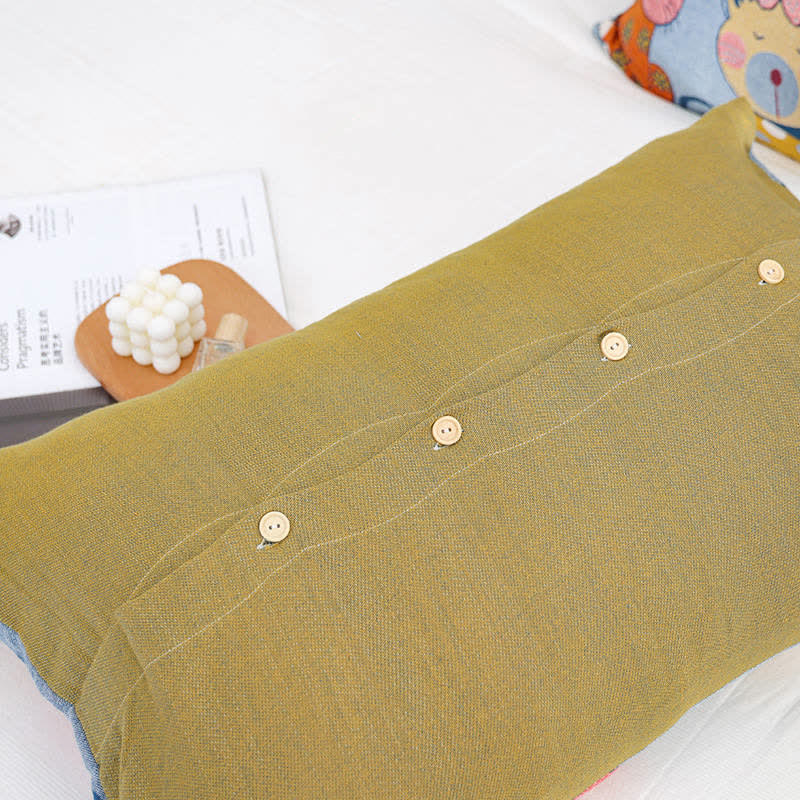 Cute Cats Pure Cotton Button Pillowcases (2PCS)