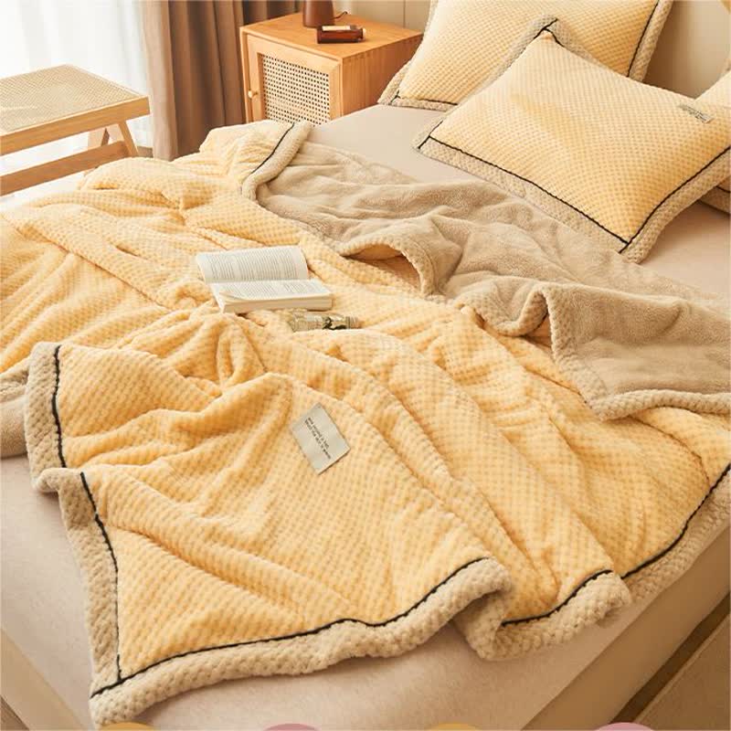 Solid Color Fleece Blanket & Pillowcases