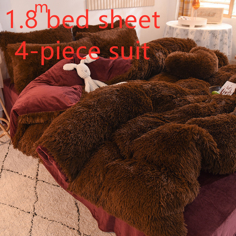 Mink Velvet Crystal Bedding Set by LuxuryLifeWay