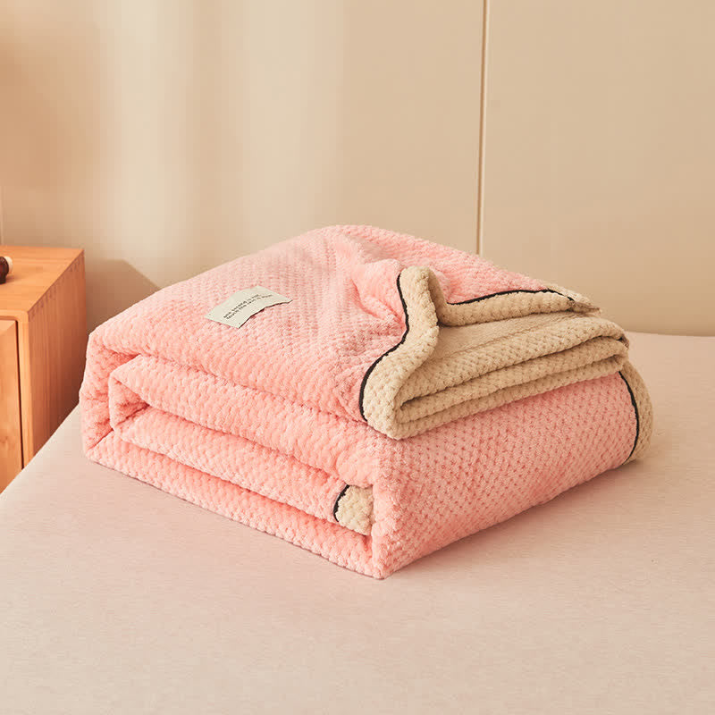 Solid Color Fleece Blanket & Pillowcases