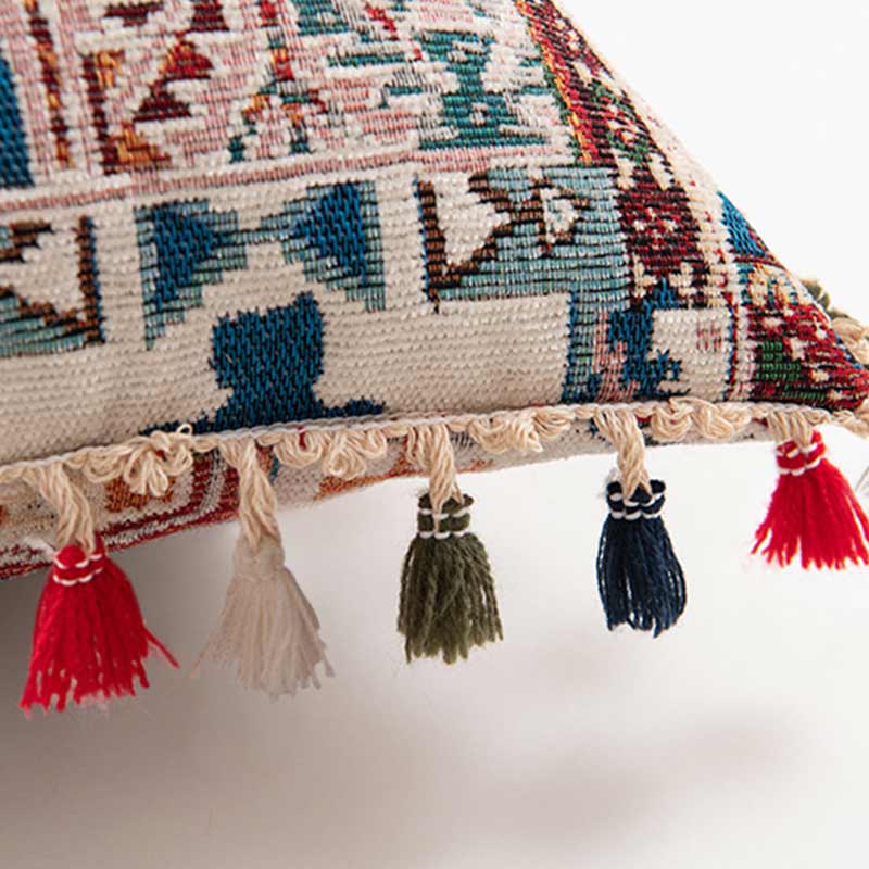 Morocco Pillow Case Tassels Pillow Covers