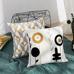 Spring Joy Embroidered Cushion Covers
