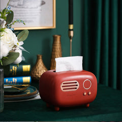 Vintage Radio Tissue Box