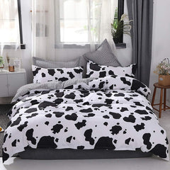 Parure de lit à imprimé vache