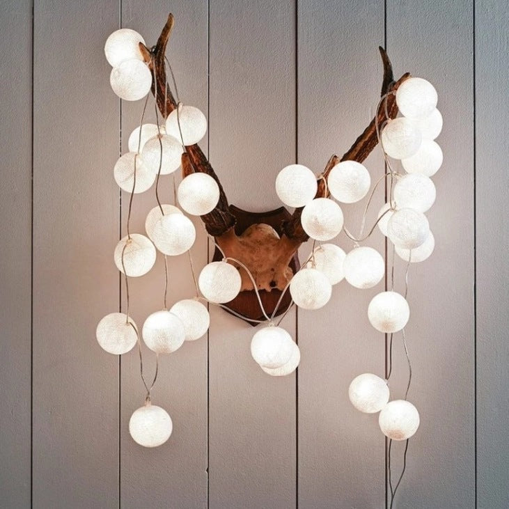 Cotton Ball String Lights