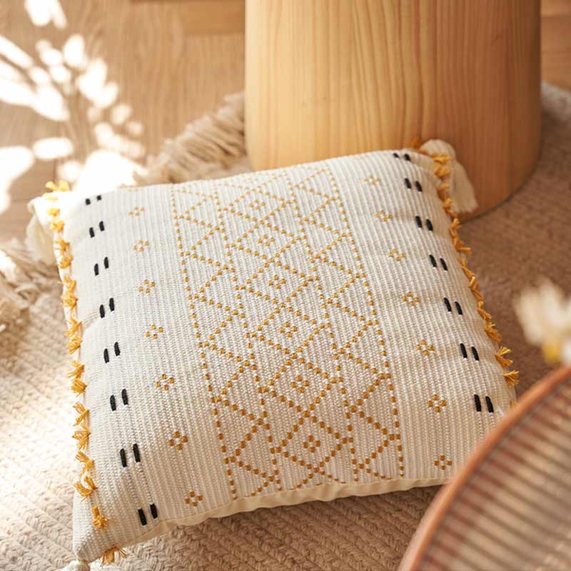 Bohemian Pillowcase Cushion Cover with Tassels