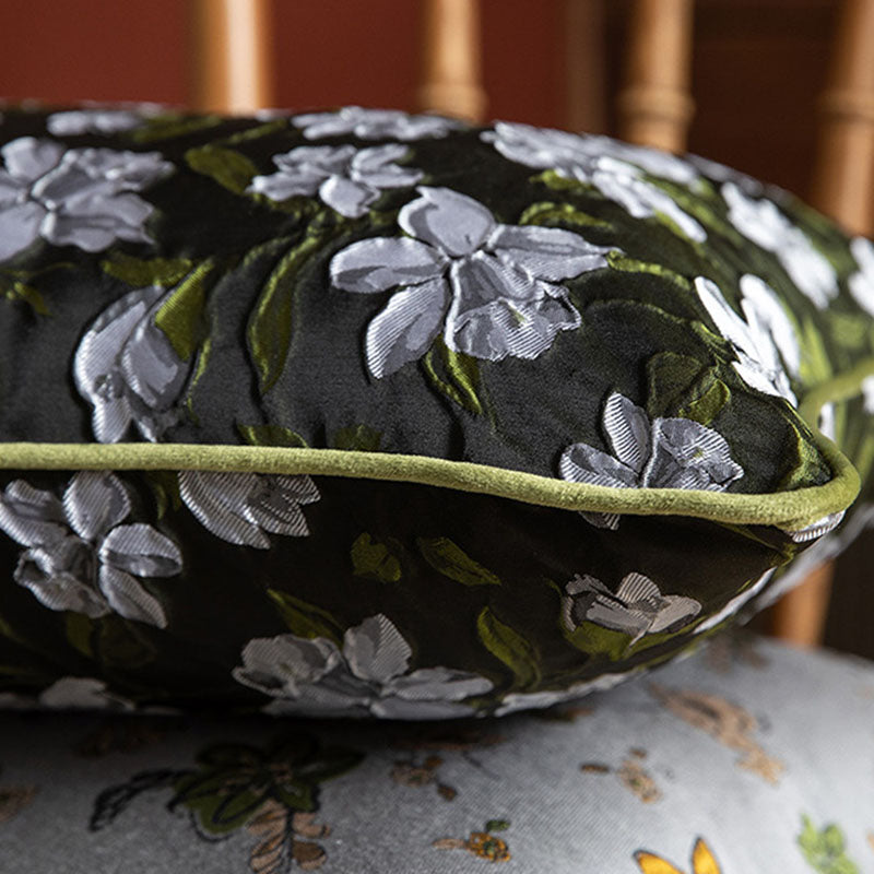 Gardenia Floral Pattern Zipper Pillowcase
