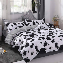 Parure de lit à imprimé vache