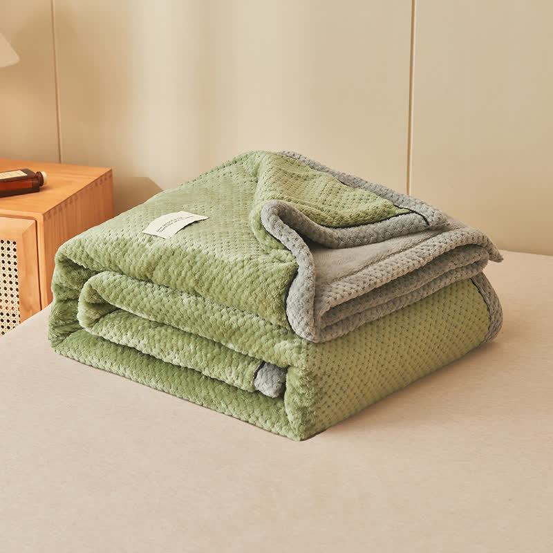 Solid Color Fleece Blanket & Pillowcases