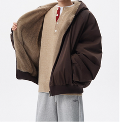 Manteau d'hiver réversible à carreaux