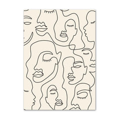 Lines and Faces Gallery Wall Canvas Posters