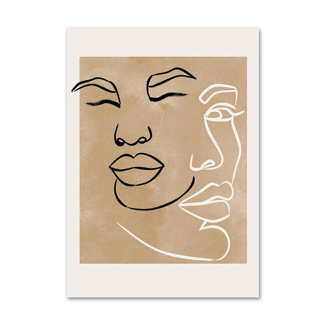 Lines and Faces Gallery Wall Canvas Posters