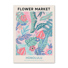 Vintage Flower Market Canvas Posters