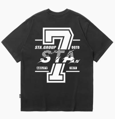6% T-Shirt mit Buchstabengrafik 