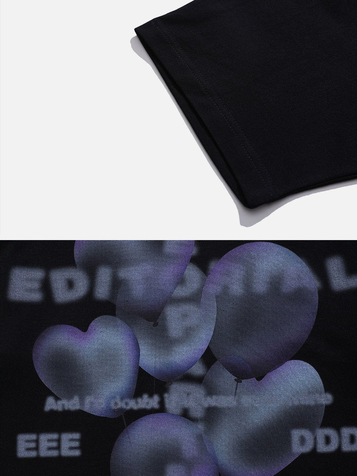 3D Heart Print Tee