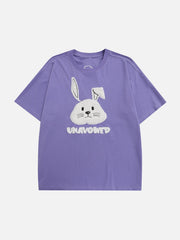 3D Rabbit Embroidery Tee