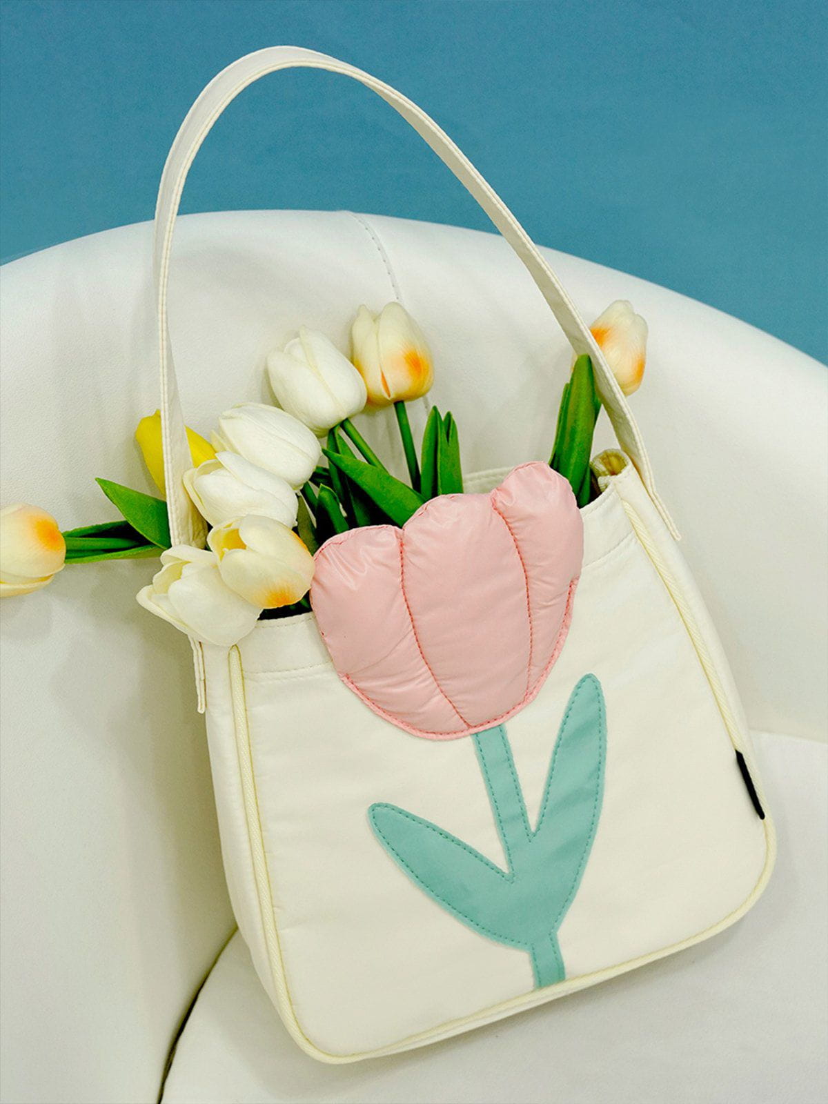 3D Tulip Flowers Handbag