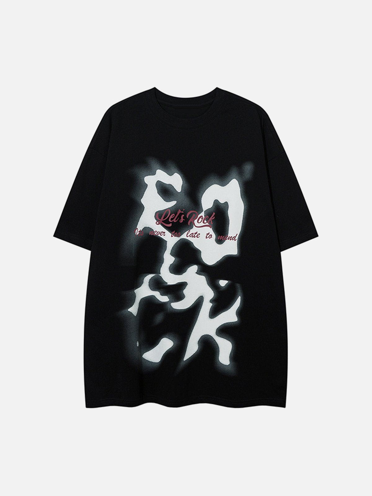 Abstract Graffiti Print Tee