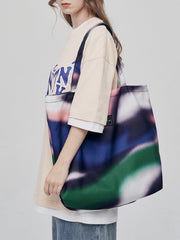 Abstraction Contrast Canvas Shoulder Bag Bag