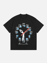 Alphabet Clock Print Tee