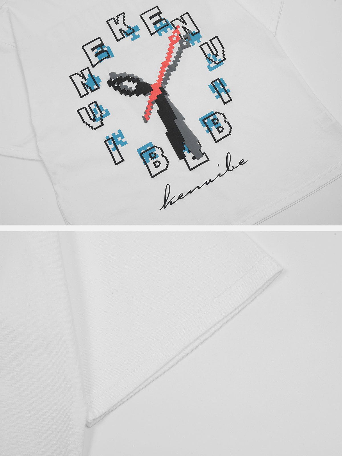 Alphabet Clock Print Tee