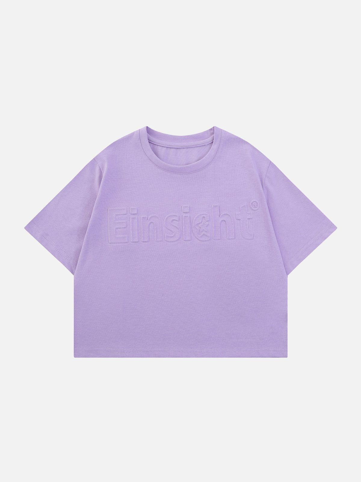 Alphabet Embossed Solid Tee