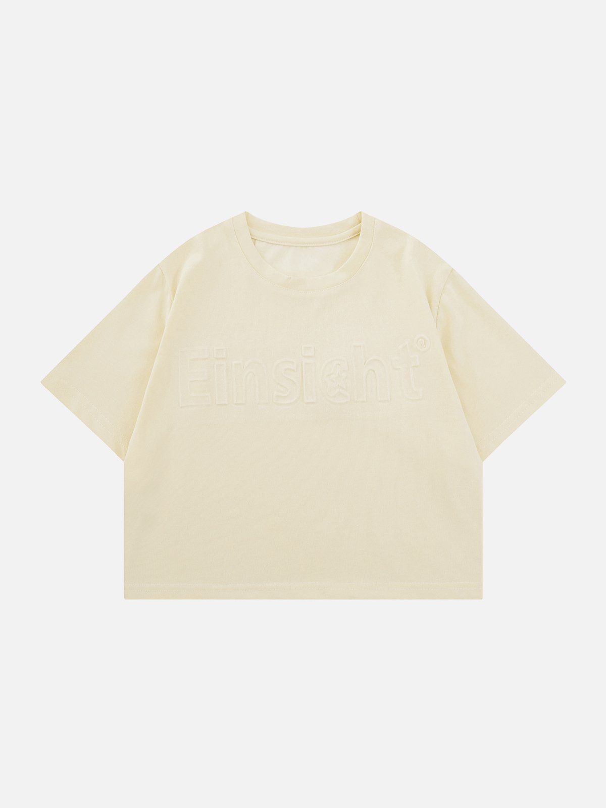 Alphabet Embossed Solid Tee