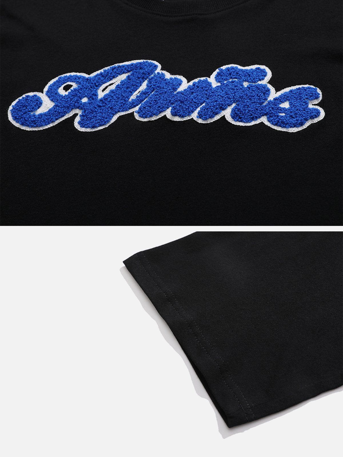 Alphabet Embroidery Print Tee