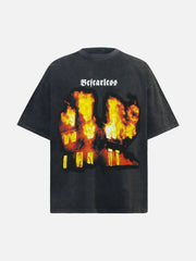 American High Street Burning Hip Hop T-shirt