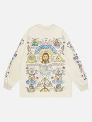 American High Street Graffiti Long Sleeve T-Shirt