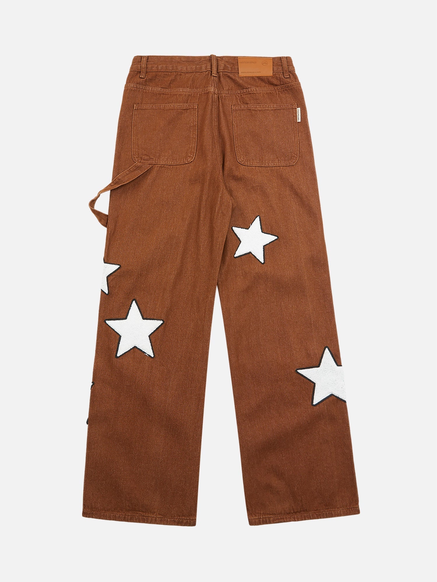 American Retro Embroidered Five-pointed Star Jeans