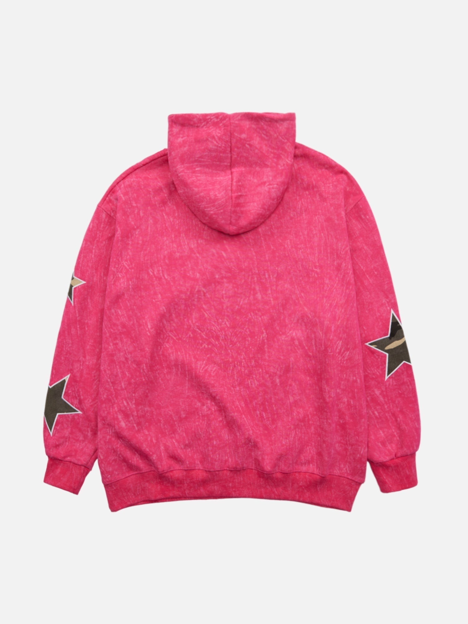 American Retro Patch Star Hooded Sweatshirt - 1969