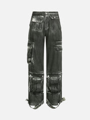 American Street Cool Girl Distressed Workwear Jeans