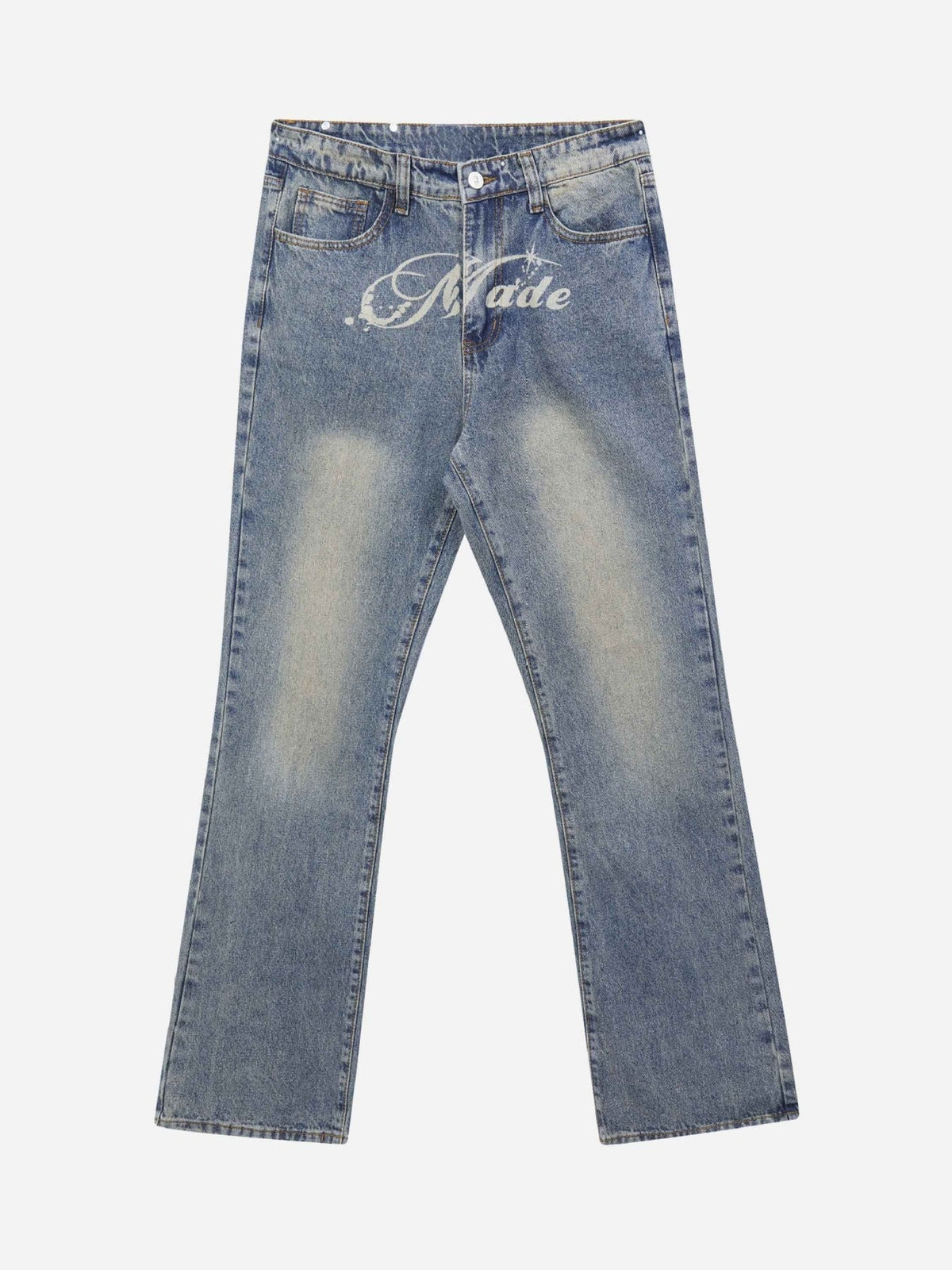 American Street Style Straight Leg Jeans