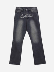 American Street Style Straight Leg Jeans