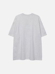 Baumwoll-T-Shirt mit Tiermuster 