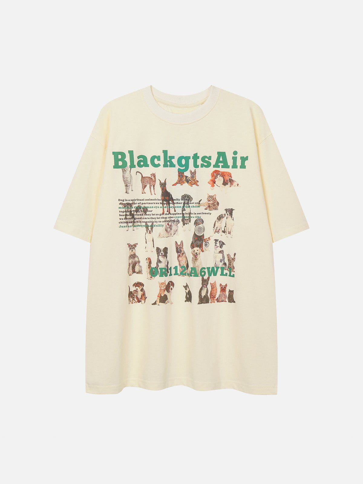 Baumwoll-T-Shirt mit Tiermuster 