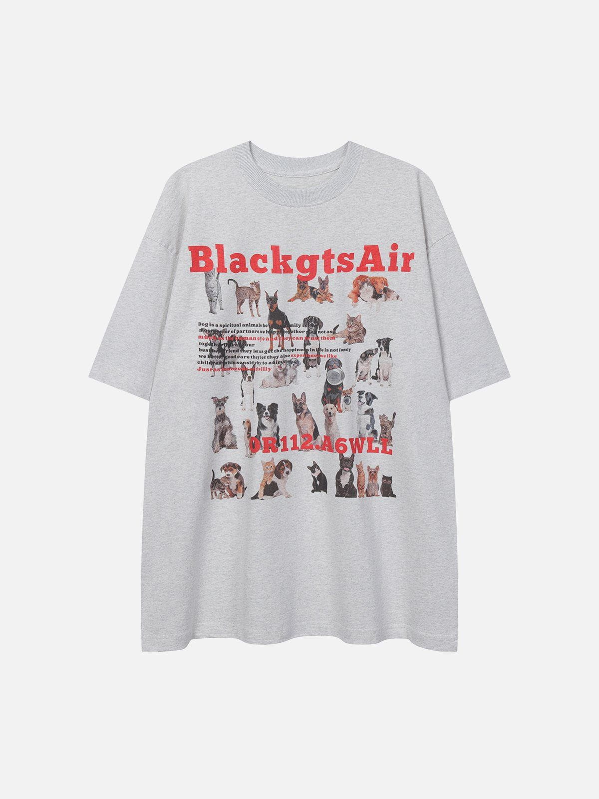 Baumwoll-T-Shirt mit Tiermuster 
