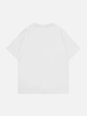 T-Shirt mit animierter Küken-Stickerei 