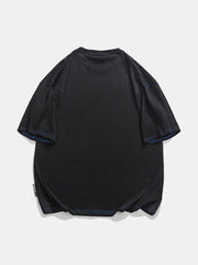 T-Shirt mit Anime-Stickerei 