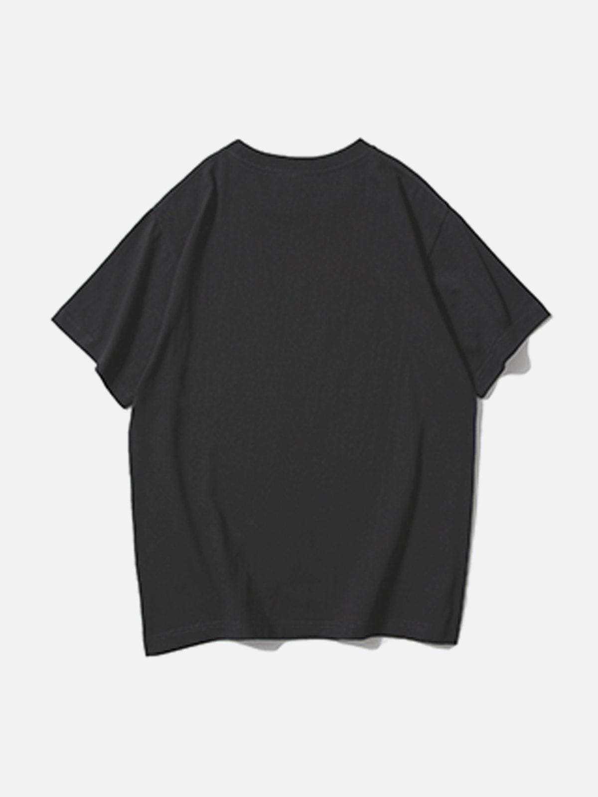 T-Shirt mit Anime-Mädchen-Print 
