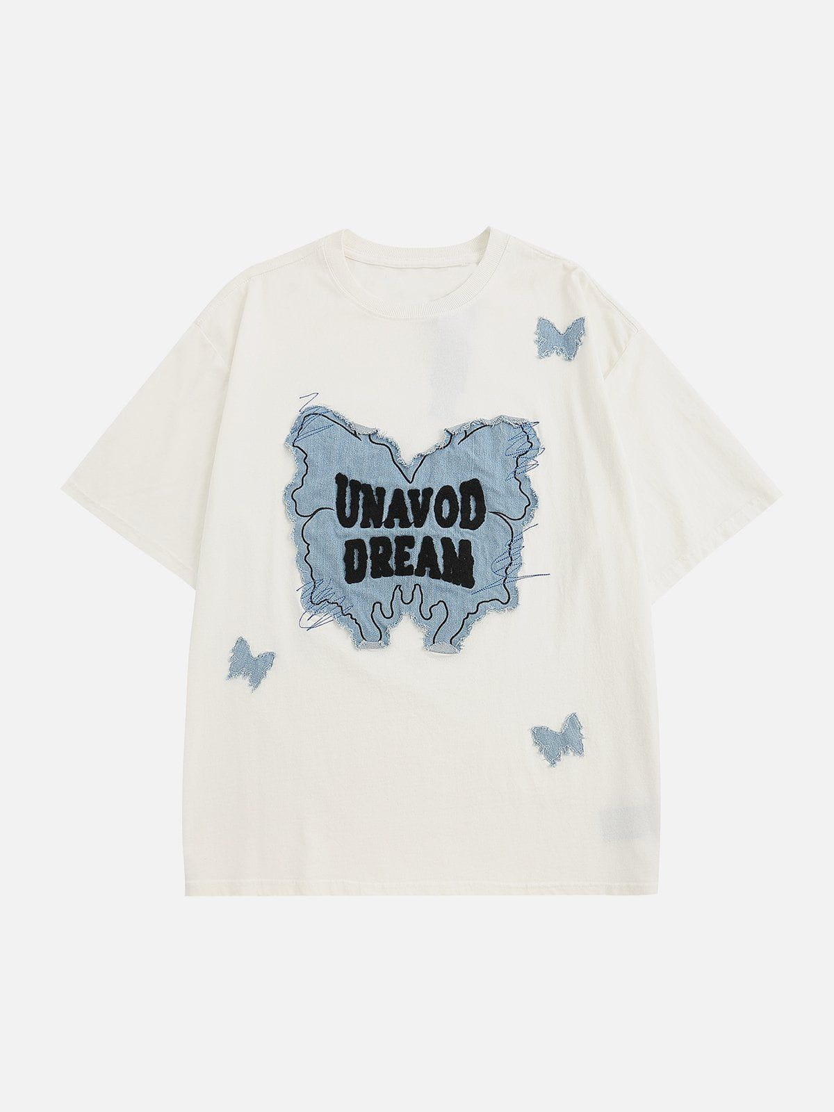 Applique Embroidery Butterfly Tee