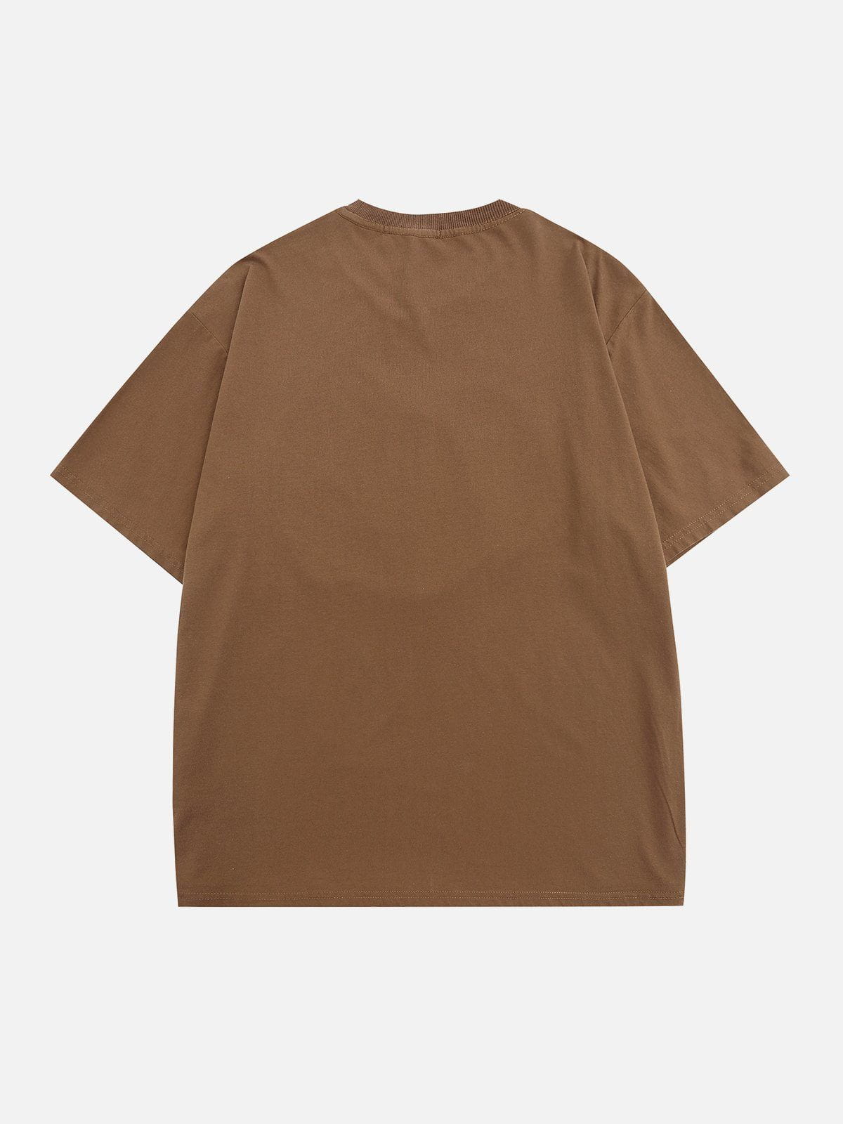Jeans-T-Shirt mit Stickerei und Applikation 