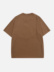 Jeans-T-Shirt mit Stickerei und Applikation 