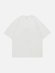 T-Shirt mit Blumen-Stickerei und Applikation 