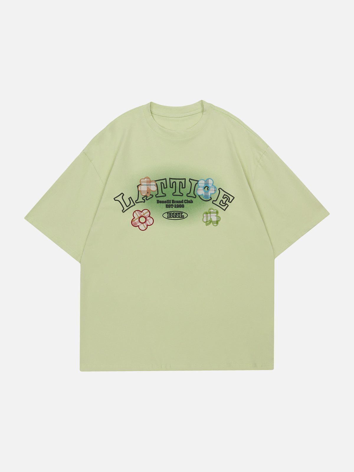 T-Shirt mit Blumen-Stickerei und Applikation 